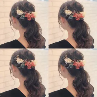 セミロング ヘアアレンジ 🌷MAYU 🌷のヘアスタイル
