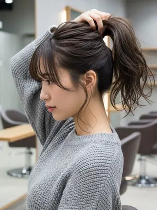 セミロング 似合わせボブ✖️ 韓国レイヤー✨小関のヘアスタイル