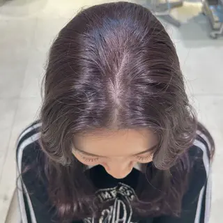 セミロング カラー 🎀やわらかカラー/ 艶カラー/よこやまのヘアスタイル