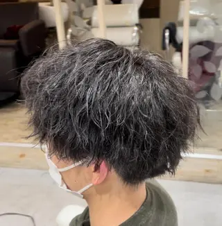 パーマ メンズ 今田理来 メンズヘア‪✂︎‬のヘアスタイル