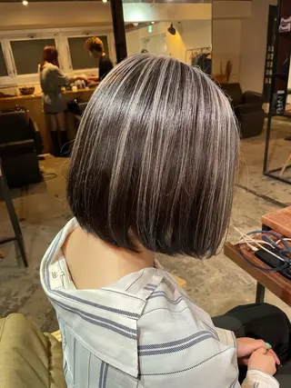 カラー La fith hair ray 札幌店所属・顔まわり/W カラー/リョウのヘアスタイル