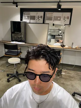 ショート パーマ メンズ メンズパーマ 特化/中川拓也のヘアスタイル