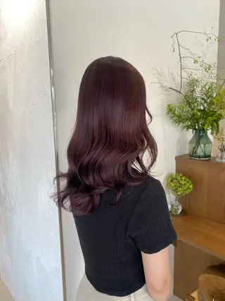 ロング カラー ブリーチなしWカラー 暖色カラー/mayuのヘアスタイル