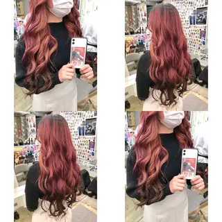 ロング カラー 推しカラー✨ オタク美容師ユウカのヘアスタイル