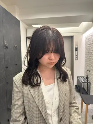 セミロング カラー 銀座/ヘアセット シマムラ ミホのヘアスタイル