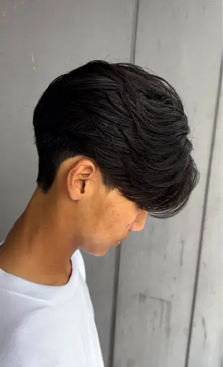 ショート パーマ メンズ 奥村 悠晏のヘアスタイル