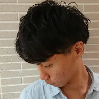 メンズ カラー パーマ ヘアアレンジ ブリーチ/ヘアケア/ 艶髪/イギチハルのヘアスタイル