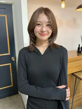 ミディアム NAGISA 🎀透明感カラー🎀のヘアスタイル