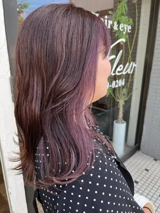 ミディアム Un Fleur所属・立野 希沙のヘアスタイル