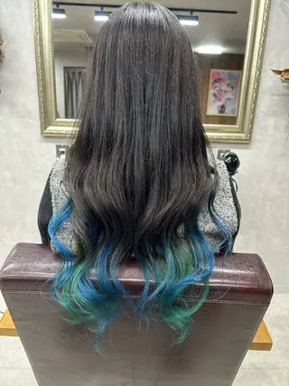 ロング カラー Lien 深井店のヘアスタイル