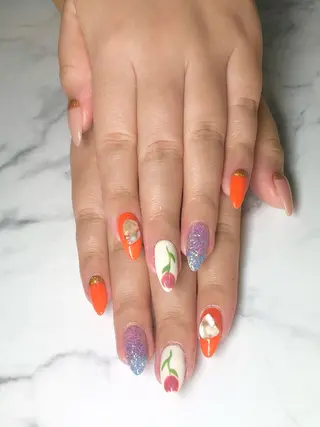 ショート ネイル 🦋Kiyomi. 🦋のネイルデザイン