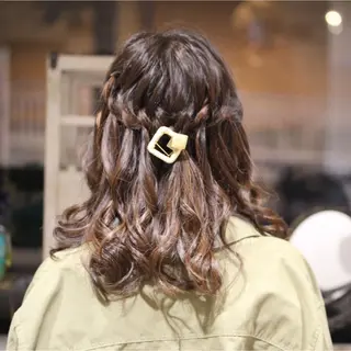 カラー パーマ ヘアアレンジ 遊佐 瑞紀のヘアスタイル