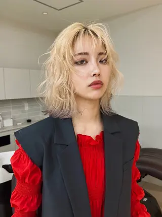 ショート カラー レイヤー専門家 ダブルカラー修のヘアスタイル