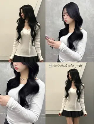 ロング カラー MAEUL NAGOYA所属・⛓ワンホンレイヤー 🥀🖤/あいりのヘアスタイル