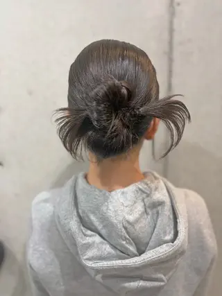 セミロング ヘアアレンジ 池田 華怜のヘアスタイル
