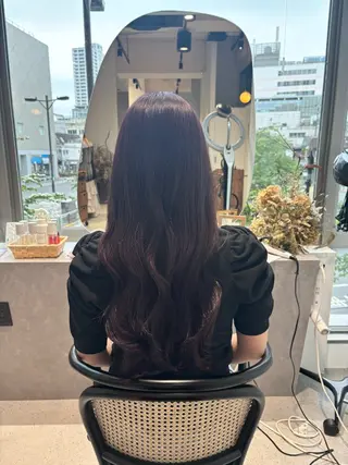 ロング 大久保 愛のヘアスタイル