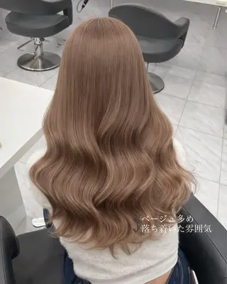 カラー 透明感ベージュ🤎 ナチュラルレイヤーのヘアスタイル