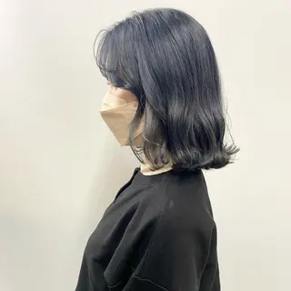 ミディアム カラー きよはらちさき🍑 柔らかカラー🌱🫧のヘアスタイル