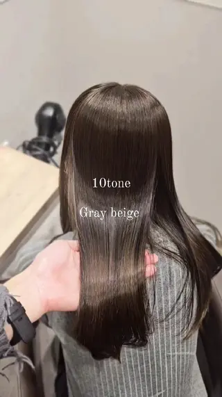 セミロング カラー サロウィン　神戸三宮店所属・三宮No.1ブリーチ 無しカラー/杉山太貴のヘアスタイル