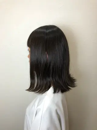 ミディアム 縮毛矯正&髪質改善/ きょうの🐺のヘアスタイル