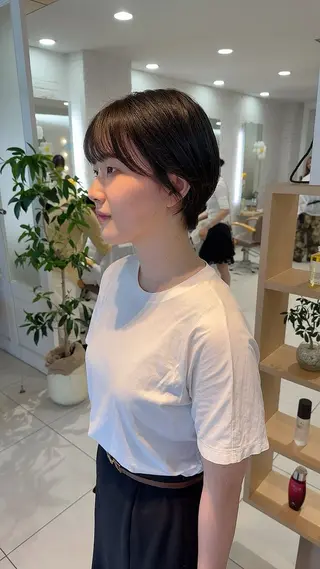 ショート カラー 山下恋佳/矢場町/ ブリーチ/ショートのヘアスタイル