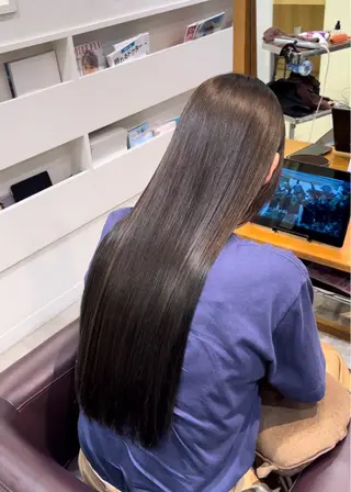 ロング カラー 似合わせカット 透明感カラー/中野のヘアスタイル