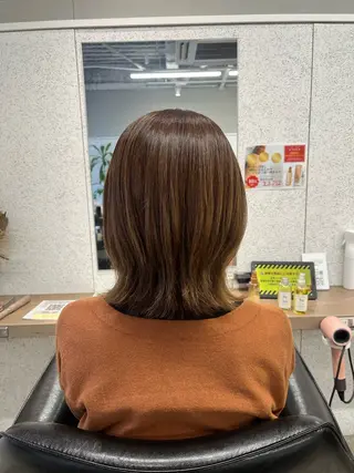 ミディアム カラー ヘアアレンジ 🍓艶髪/艶カラー ハイトーン/しんたにのヘアスタイル