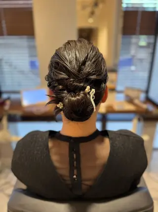 ヘアアレンジ Harris 表参道・外苑前・青山 表参道本店所属・艶カラー/ハイトーン /アレンジ/meiのヘアスタイル