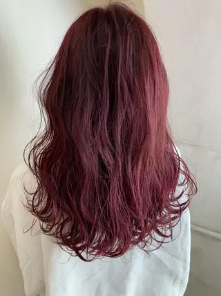 セミロング カラー nameless髪質 改善ブリーチ心斎橋のヘアスタイル