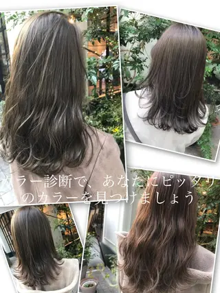 セミロング LOMA🇰🇷 銀座クボタのヘアスタイル