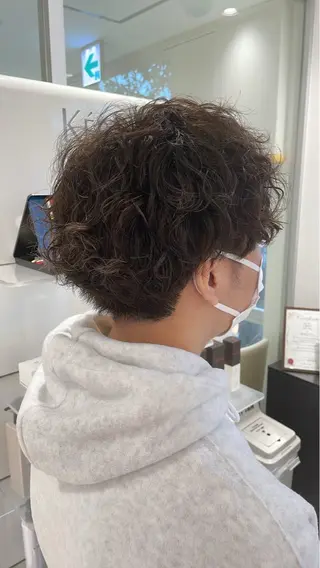 パーマ メンズ メンズカット/パ ーマ/スズキショウタのヘアスタイル