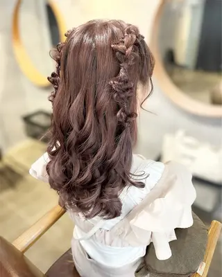 セミロング ヘアアレンジ ヘアセット┊お呼ばれ ┊お出かけ┊wadaのヘアスタイル