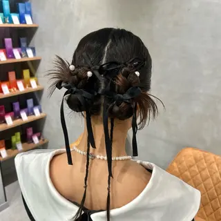 ヘアアレンジ 透明感カラー🫧 ✴︎meiのヘアスタイル
