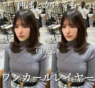 ミディアム 銀座副店長/レイヤー /髪質改善/田島のヘアスタイル