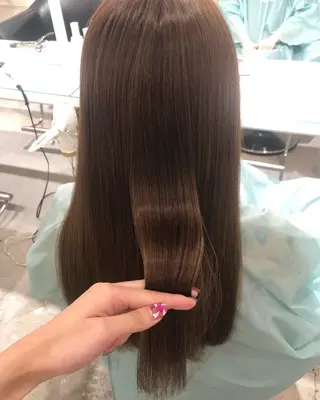 ロング カラー ParveMix 岡本えりかのヘアスタイル