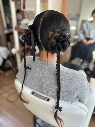 ヘアアレンジ ヘアセット/卒業式 袴着付け✨清水玲歌のヘアスタイル