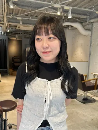 セミロング カラー カットモデル募集中 🪐✩ 大久保 那奈のヘアスタイル