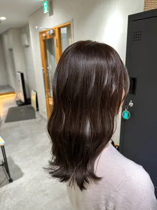 ロング カラー JOS所属・上野/エフェクトブリ ーチ✂︎touiのヘアスタイル