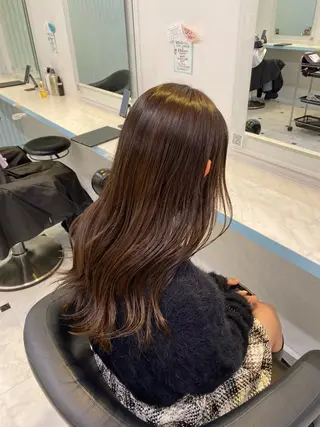 ロング 🩷モテ髪＆透明感 🩷ミルクティー🩷のヘアスタイル