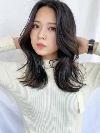 セミロング 【1日2名様限定】 AFLOAT白川雄副のヘアスタイル