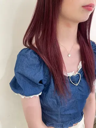 ロング カラー 💖大人韓国ヘア💖 韓国艶カラー【銀座】のヘアスタイル