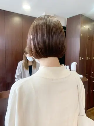 ショート 縮毛矯正/ショート/ レイヤー/畑中正敏のヘアスタイル