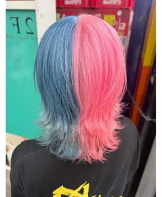 ショート カラー GARU-ガル-所属・TSUNO🦖 派手髪/オタク美容師のヘアスタイル