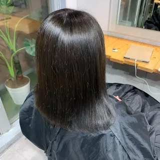 ミディアム カラー NANAMI🩵 大人可愛い韓国ヘアのヘアスタイル