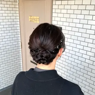 ミディアム ヘアアレンジ 褒められヘアメイク /‎ボブ女子🐶みおのその他イメージ