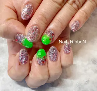 ネイル ネイルリボン 石田のネイルデザイン
