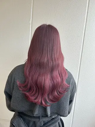 ロング カラー ヘアアレンジ 《暖色/韓国hair 》🇰🇷桑原ユキネのヘアスタイル