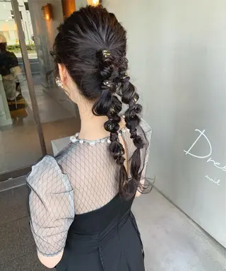 ロング カラー ブリーチ/アレンジ 天満/chihiroのヘアスタイル