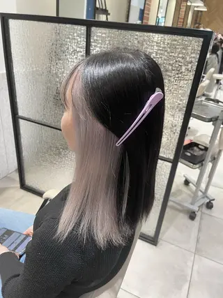 ロング カラー 吉原葵/ハイトーン /インナーカラーのヘアスタイル