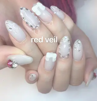 セミロング ネイル 長さ出し専門 nynaのネイルデザイン